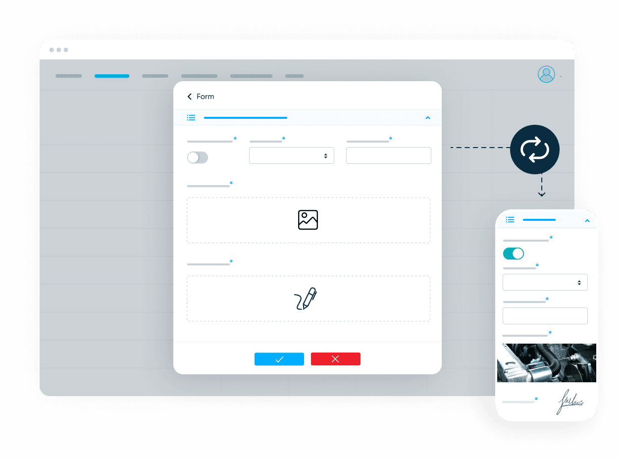 Online forms with advanced functionalities