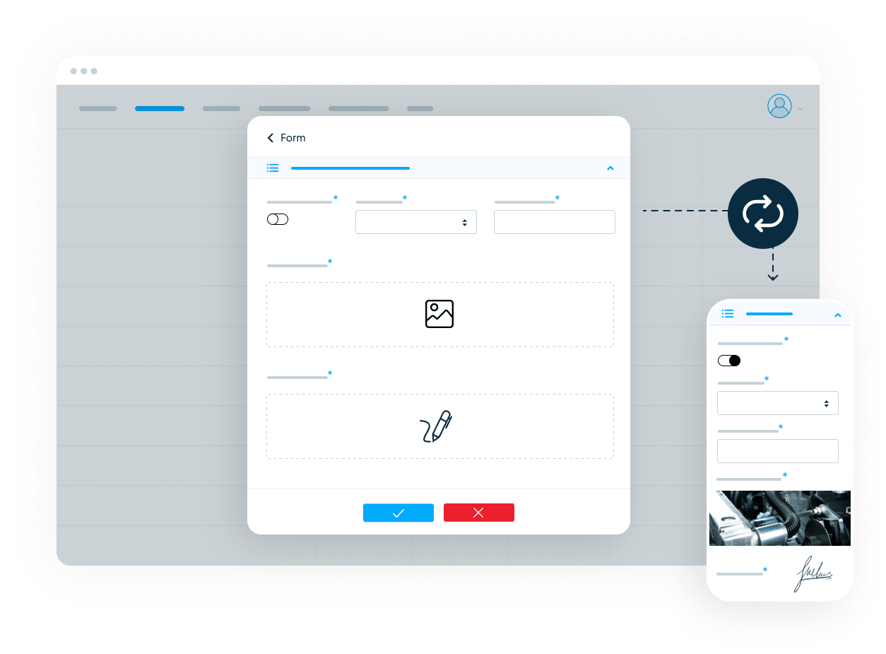 Online forms with advanced functionality