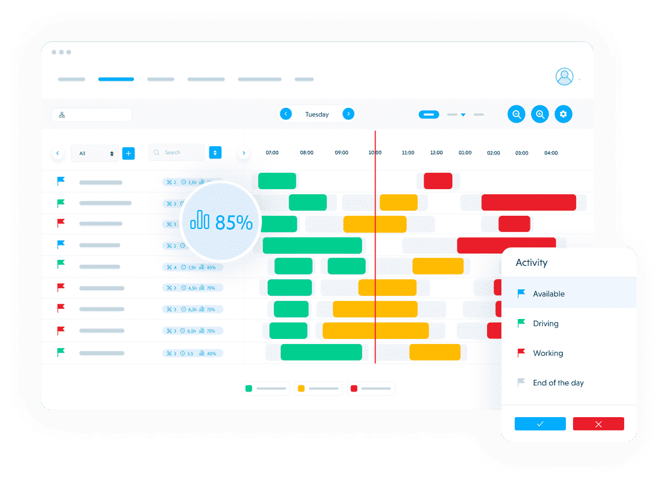 Real-time work order tracking