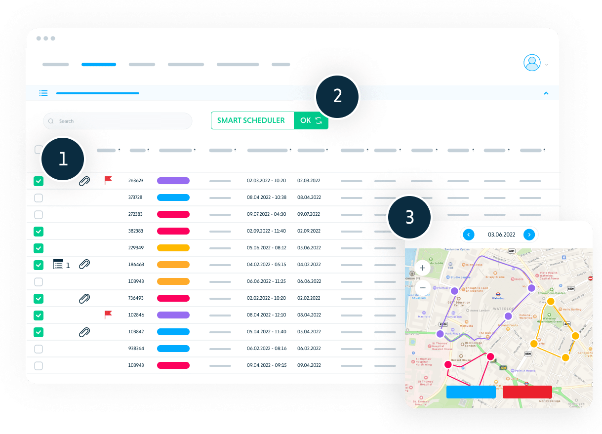 Optimise service routes